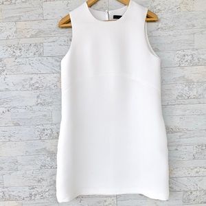 Zara Basic White Ribbed Dress Size Large